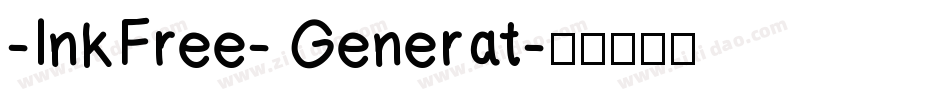 -InkFree- Generat字体转换